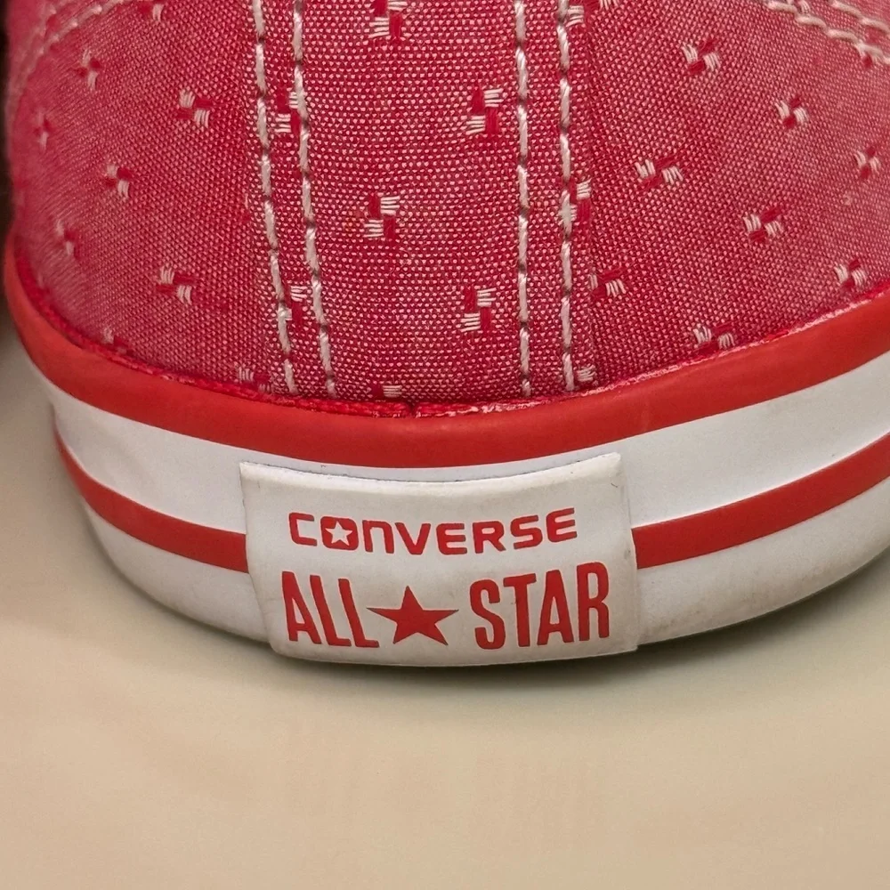 Converse Womens Chuck Taylor All Star Dainty Ox Sneakers Casino Red